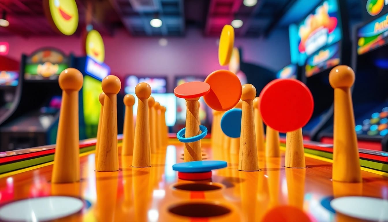 Menampilkan plinko demo yang menarik dengan cakupan penuh pegs dan disc yang berwarna-warni.