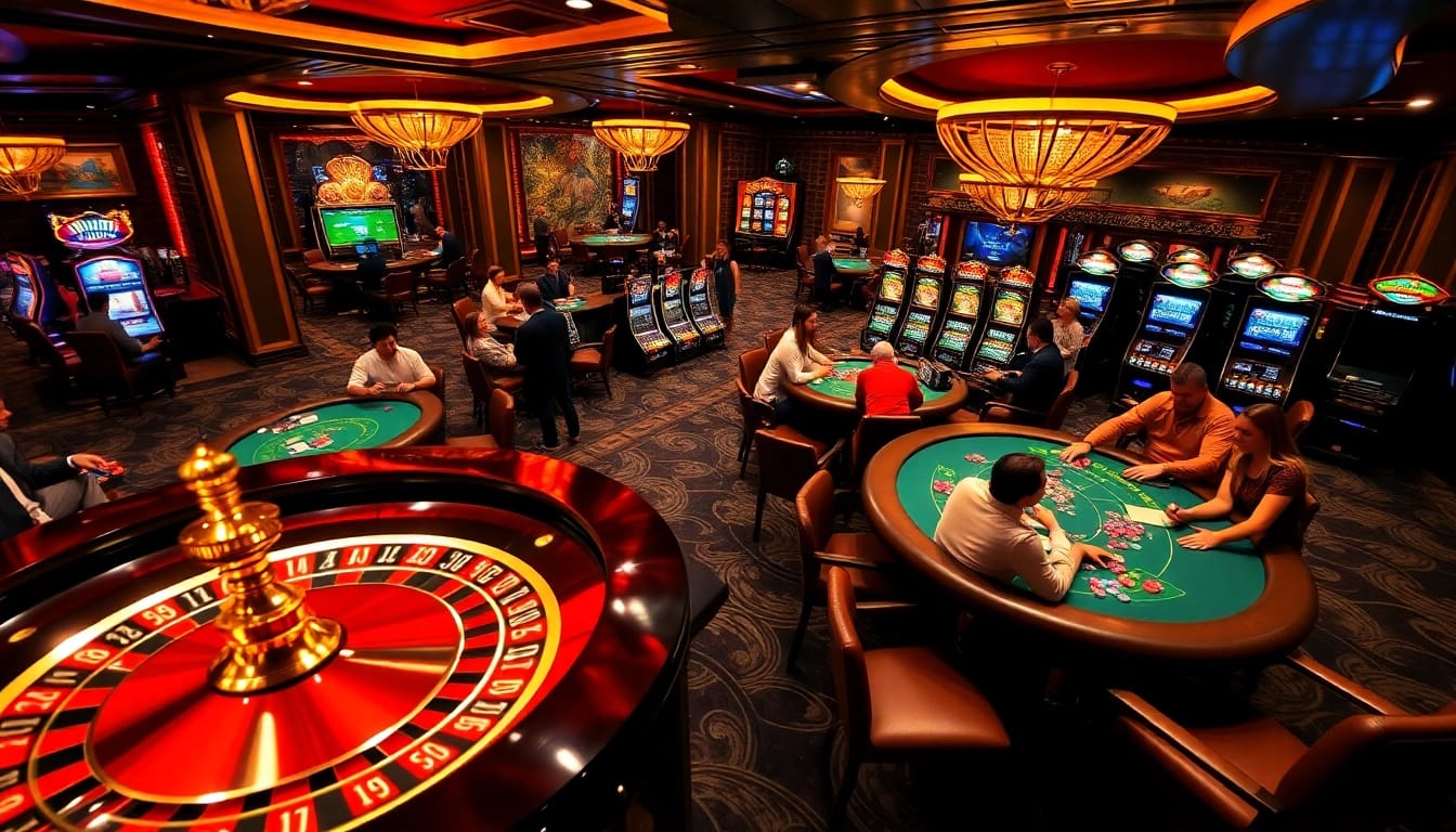 Découvrez l'excitation des meilleurs casinos en ligne avec une roulette animée, des tables de poker et une action de jeu vibrante.