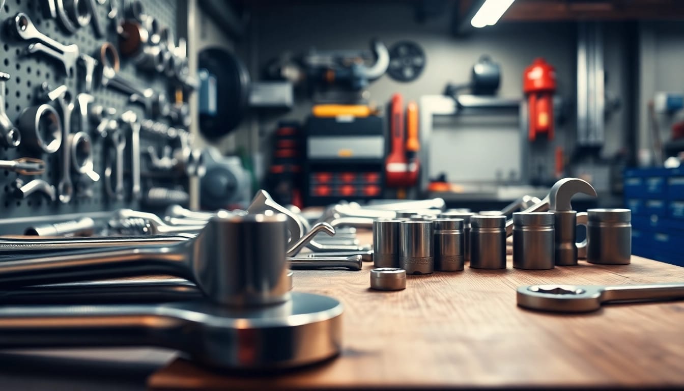 Using stahlwille tools, a mechanic assembles machinery parts in a dynamic workspace.