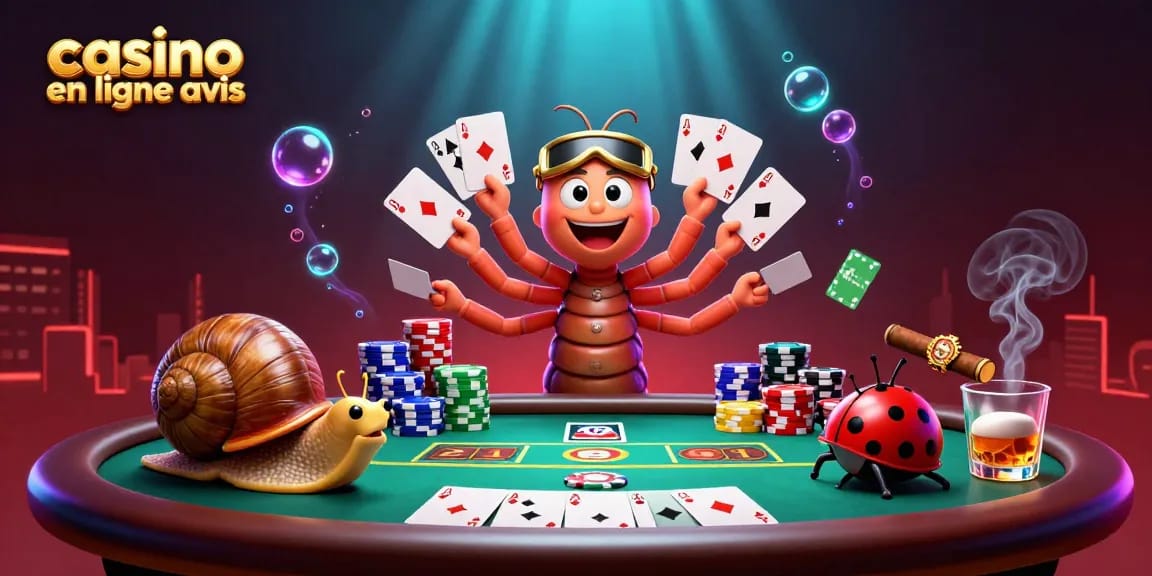 Jouer avec des cartes dans cette scène de casino en ligne avis avec une ambiance animée et ludique.