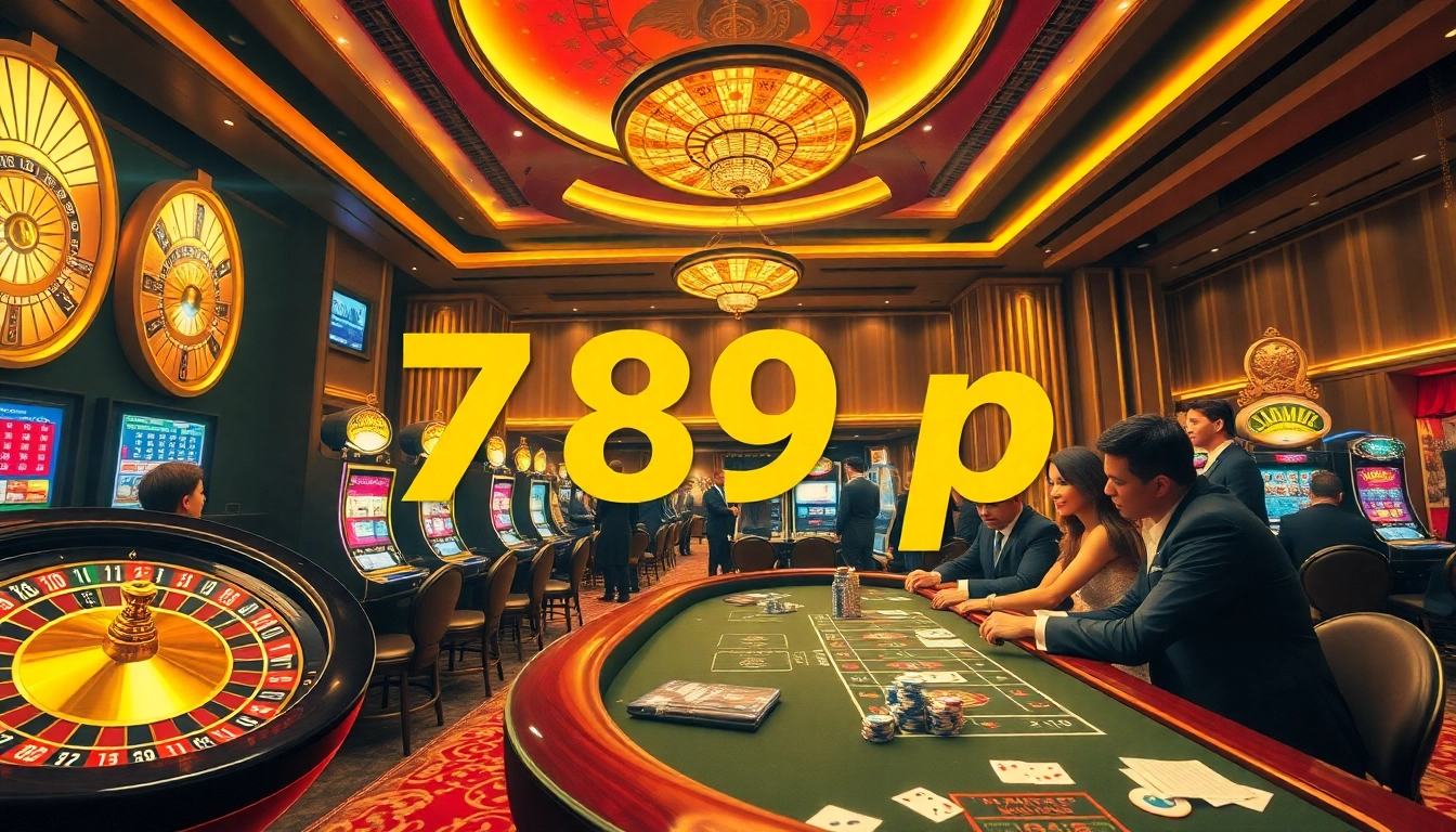 Exciting casino gameplay showcasing 789p's vibrant roulette wheels and poker tables.