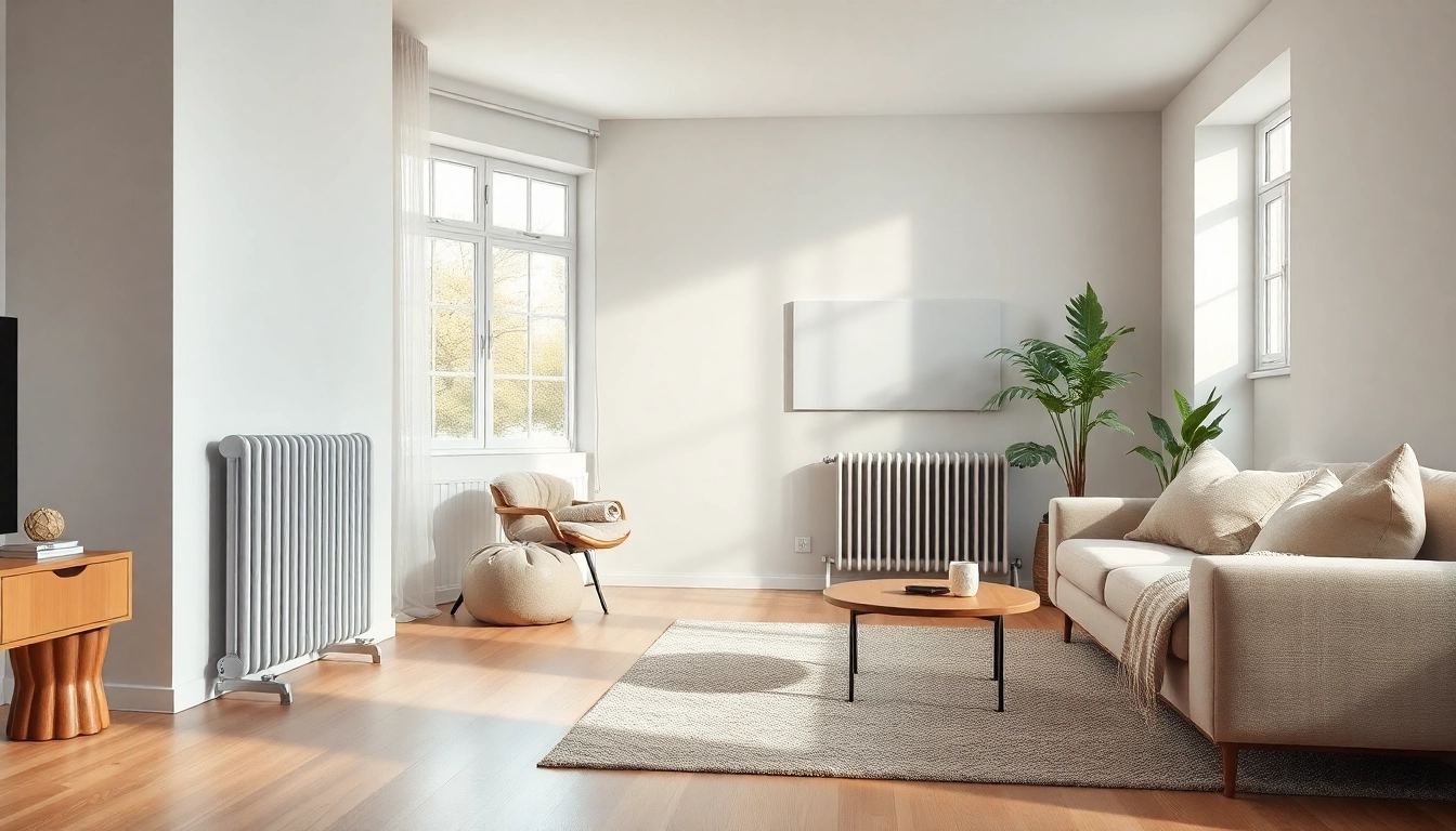 Effizienter Heizkörper in modernem Wohnraum mit ansprechendem Design.