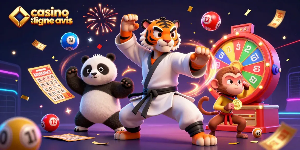Découvrez les avis sur les casinos en ligne avec un tigre kung-fu et un panda.
