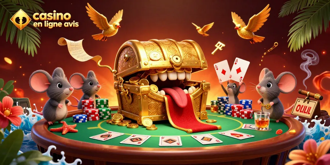 Casino en ligne avis : Chez le mimique de coffre au trésor, des souris aventurières cherchent des richesses.