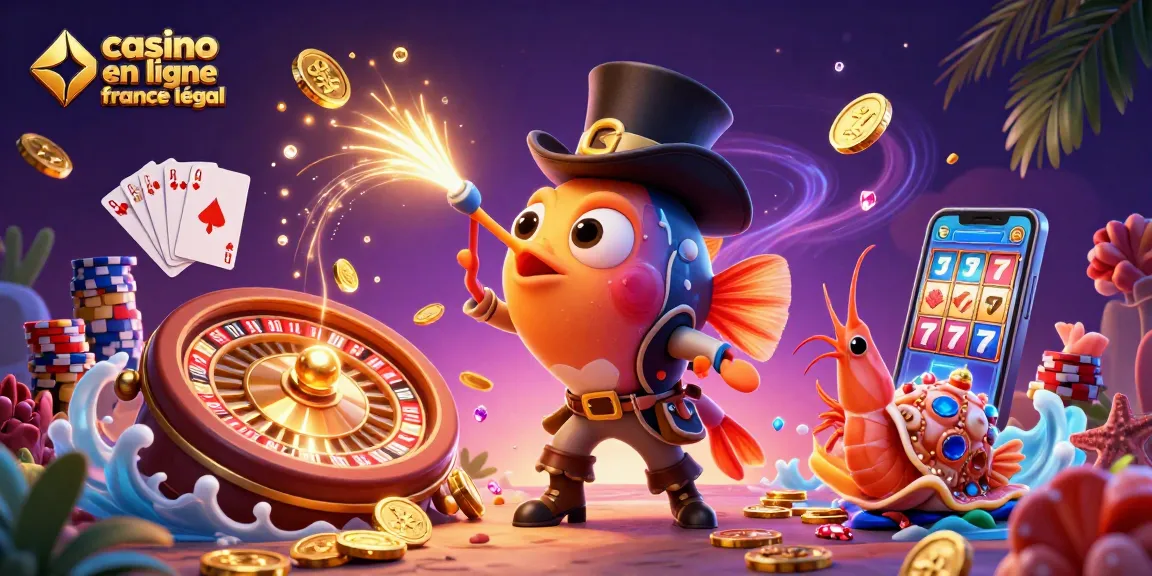 Découvrez le casino en ligne France légal avec un poisson-lanterne en haut de forme, illuminant des richesses.
