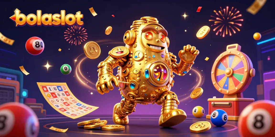 Hit big with bolaslot, as animated golden golem and colorful game elements create excitement.
