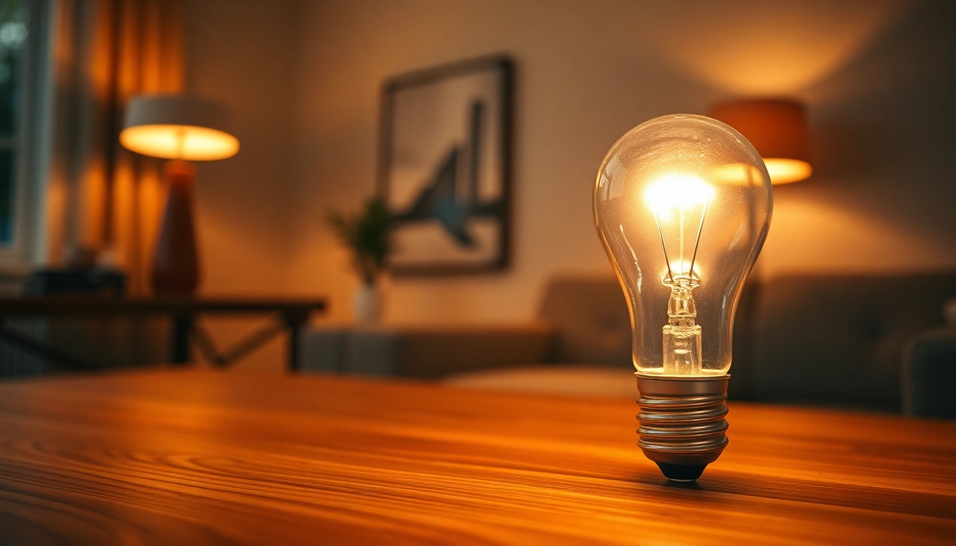 Illuminate your space with a19 bulbs showcasing warm, inviting light in a cozy setting.