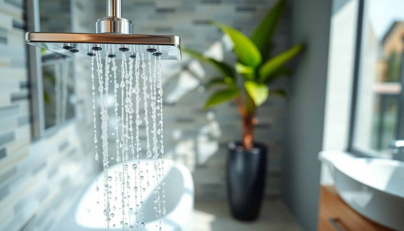 Enhance your bathing experience with sunny shower USA's stylish shower panel.