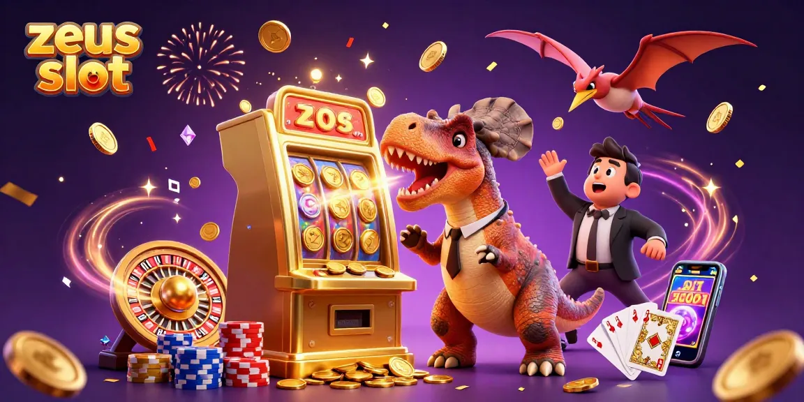 Experience thrilling wins in the zeus slot adventure with cascading golden coins and vibrant casino elements.