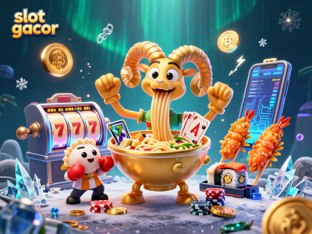 Menangkan jackpot dengan slot gacor terbaru dalam ilustrasi ceria kasino.