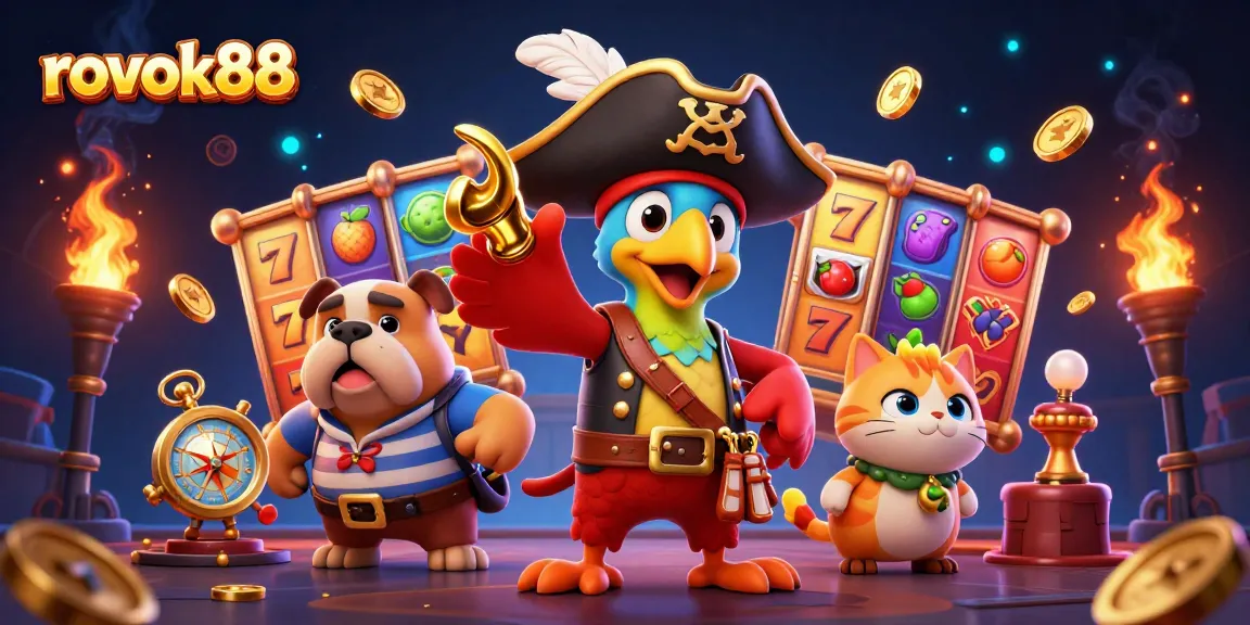 rokok88 engages players with vibrant 3D slot reels surrounded by captivating characters and colorful game elements.