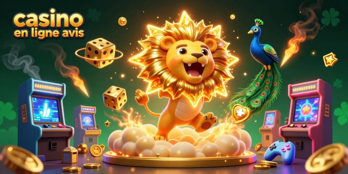 Visualisez votre succès avec les avis de casino en ligne sur cette illustration captivante de jeux.