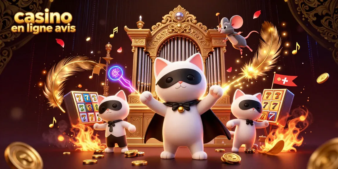 Casino en ligne avis : apprécier une scène dynamique avec un chat fantôme et des éléments de jeu captivants.
