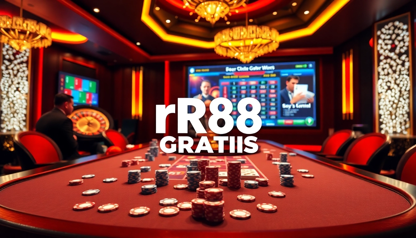 Experience excitement at a luxury casino with the rr88 gratis offer and vibrant gaming atmosphere.