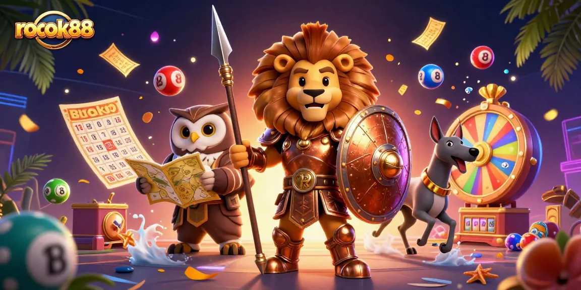 Experience thrilling moments with rokok88 in this dynamic 3D lottery scene full of excitement.