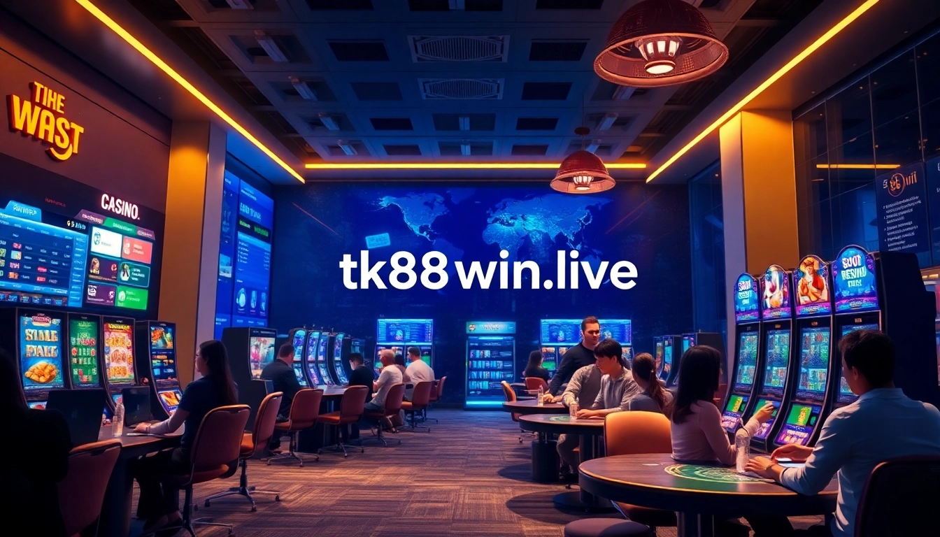 Experience the excitement of online gaming at tk88win.live, showcasing interactive casino action.
