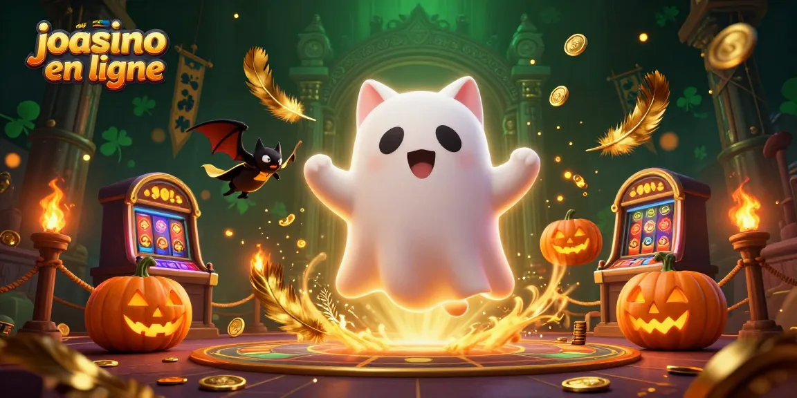 Jouer au casino en ligne avec un chat fantôme et une chauve-souris dans un environnement interactif de jeu