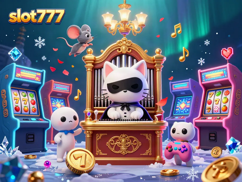 Menangkan permainan slot777 dengan simbol slot, jackpot, dan elemen kasino yang memeukau.
