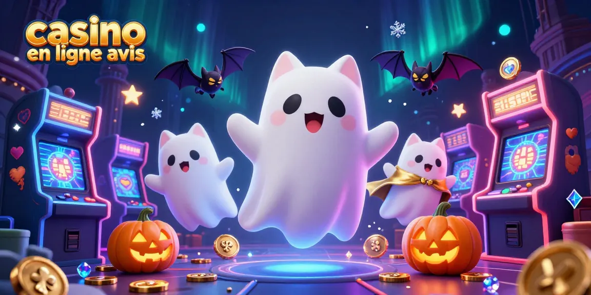 Vivez l'expérience des casinos en ligne avis avec un chat fantôme et une chauve-souris dans un monde de jeux.