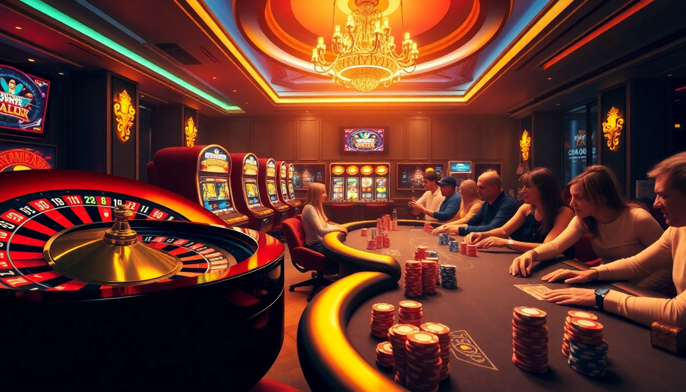 Vivez l'excitation dans un casino en ligne Français, avec des machines à sous vibrantes et une roue de roulette palpitante.