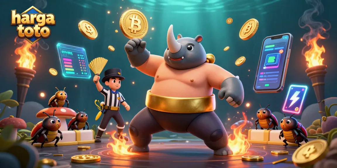 Capture thrilling moments with harga toto's online games in this vibrant 3D illustration.