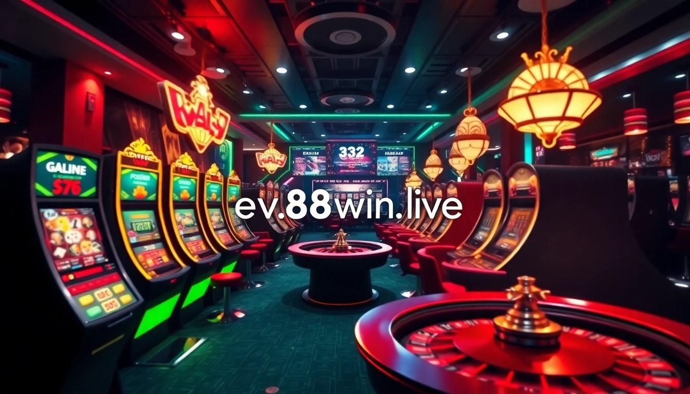 Exciting online gaming experience on ev88win.live featuring various casino games.