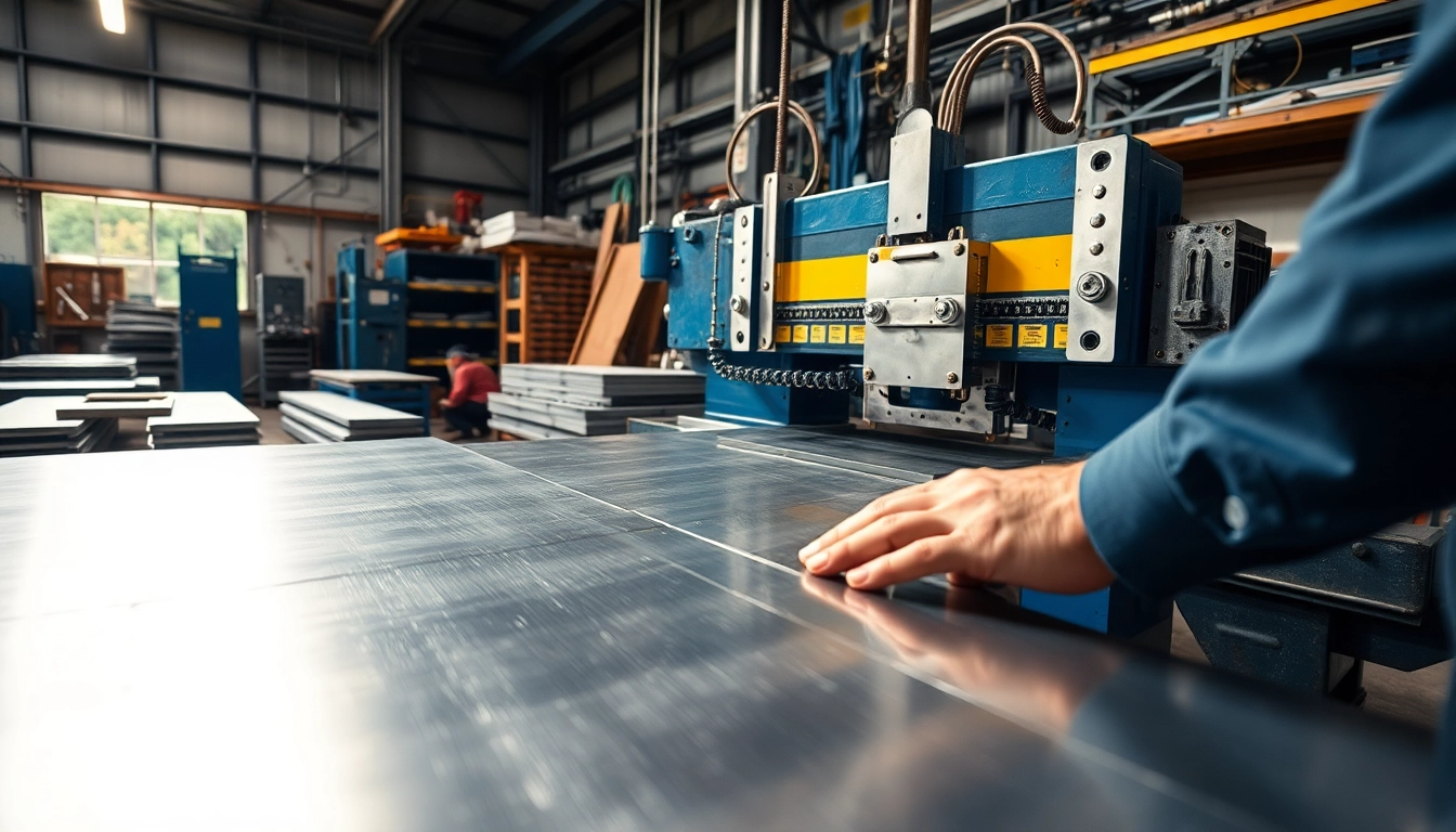 Experience precise custom shearing edmonton with skilled technicians in a modern metal workshop.