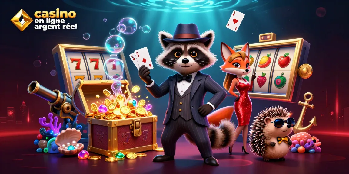 Jouez et gagnez avec des machines à sous glamour dans un casino en ligne argent réel, avec un renard charmant et un bouncer mignon.