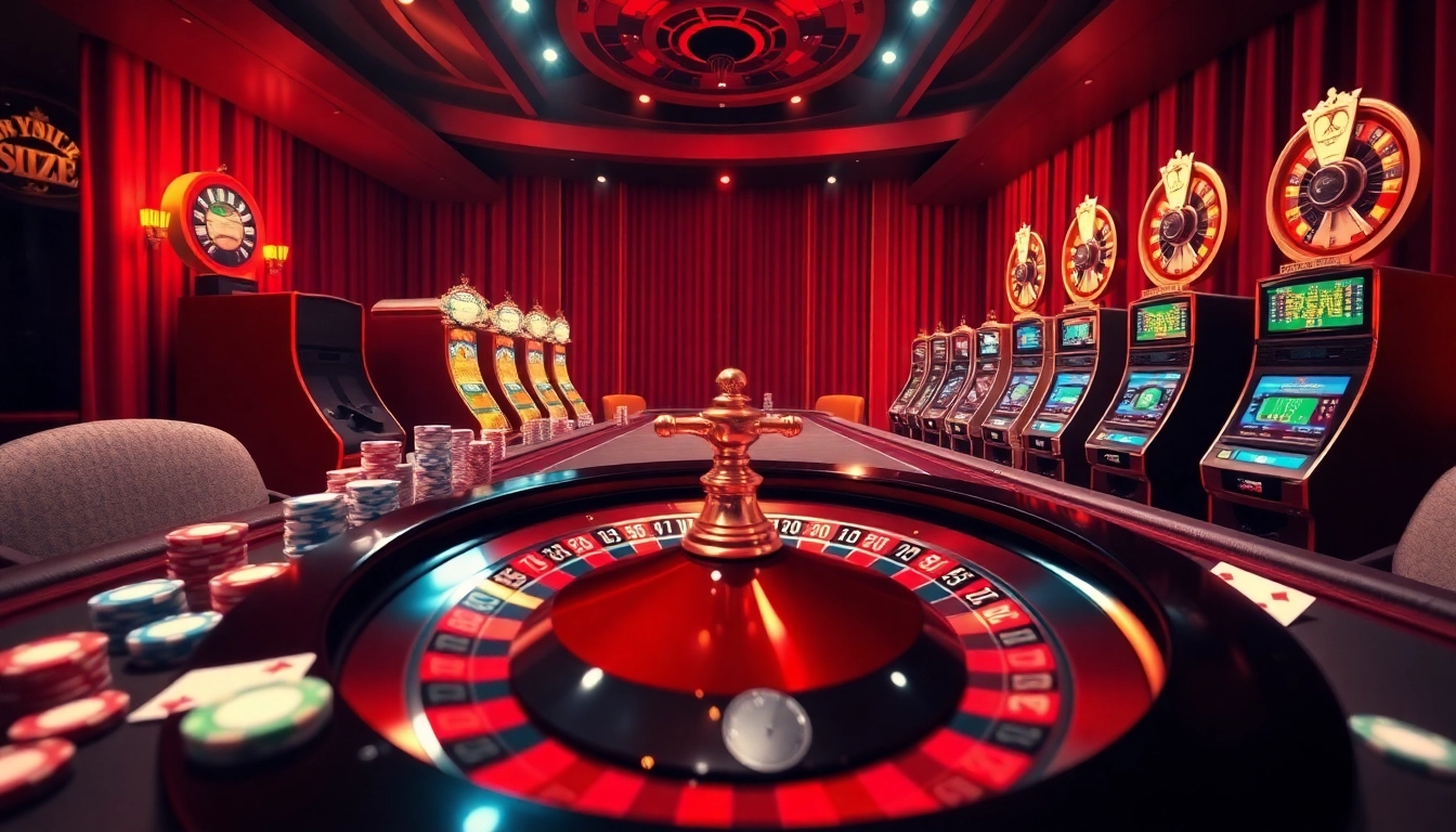 Interagissez avec un site de casino en ligne palpitant mettant en vedette des tables luxueuses, des jetons vibrants et des jeux immersifs.