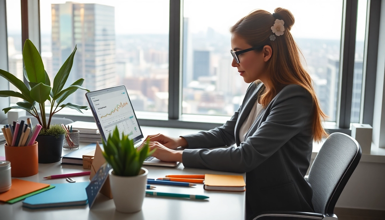 Utilize HubSpot free software as a professional marketer analyzes data on a modern laptop.