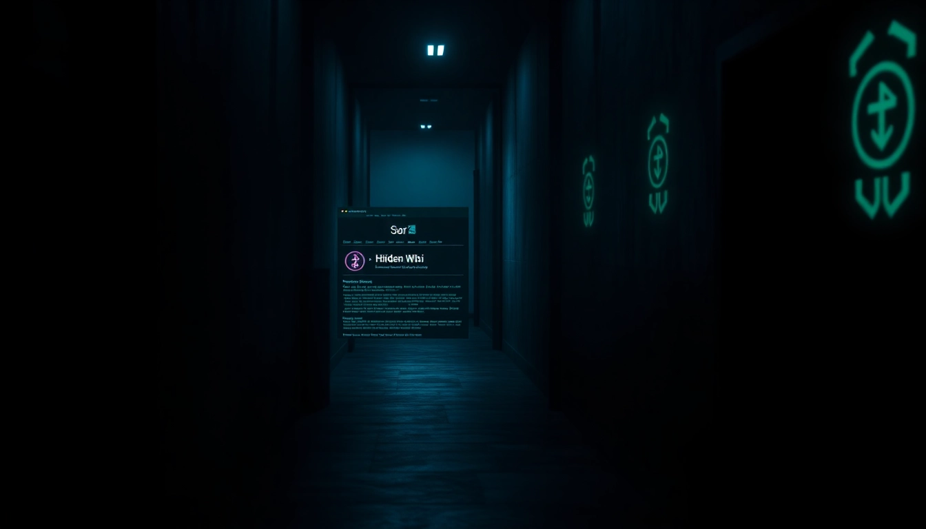 The hidden wiki explored through a mysterious alleyway, representing the dark web's secretive nature.