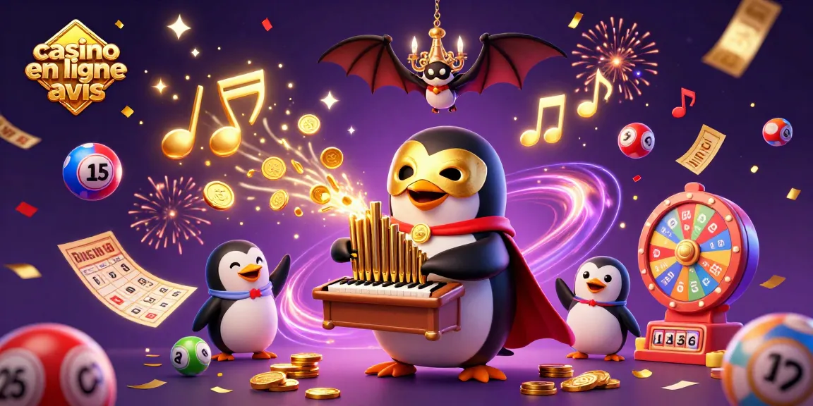 Examinez le casino en ligne avis avec des illustrations captivantes et des éléments de jeu animés