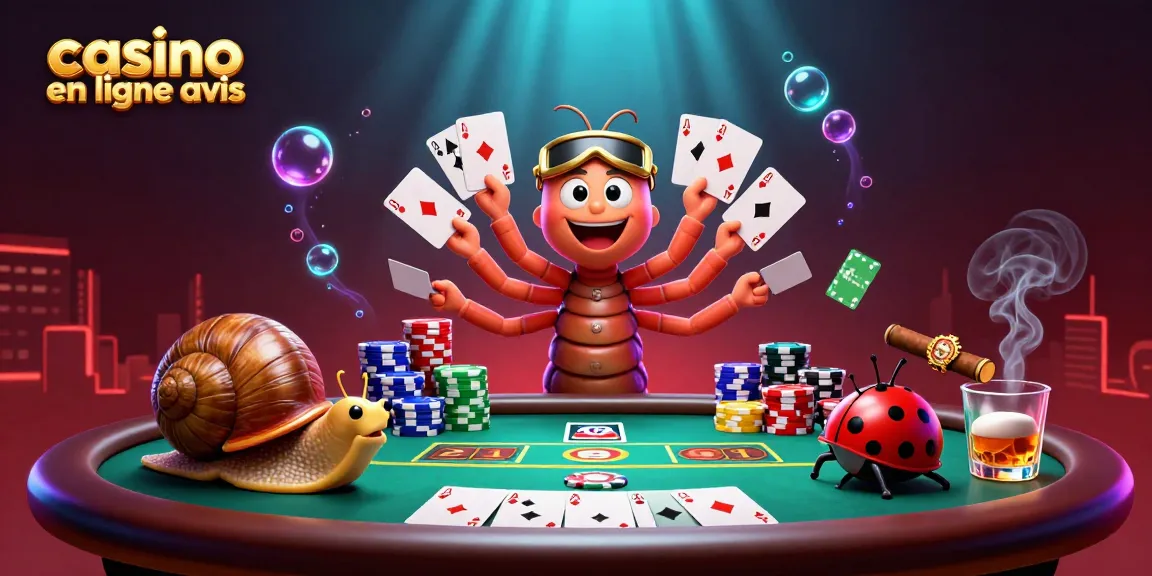 Jouer avec des cartes dans cette scène de casino en ligne avis avec une ambiance animée et ludique.