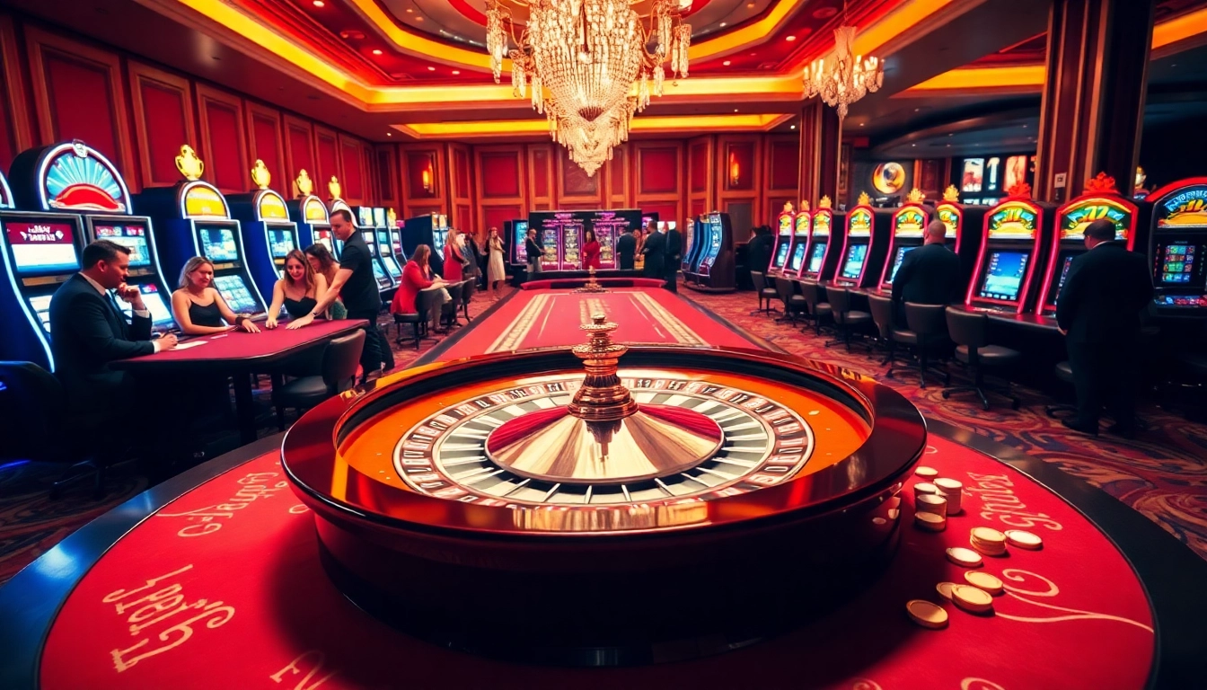 Vivez l'excitation d'un site de casino en ligne avec des tables de roulette et de poker glamoureuses.