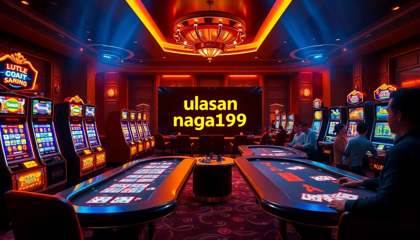 Experience ulasan naga169 at a luxurious online casino with exciting slot machines and engaged players.