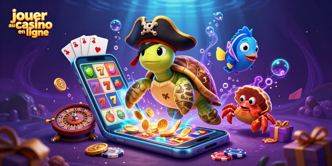 jouer au casino en ligne avec une tortue pirate et des jeux captivants sous l'eau