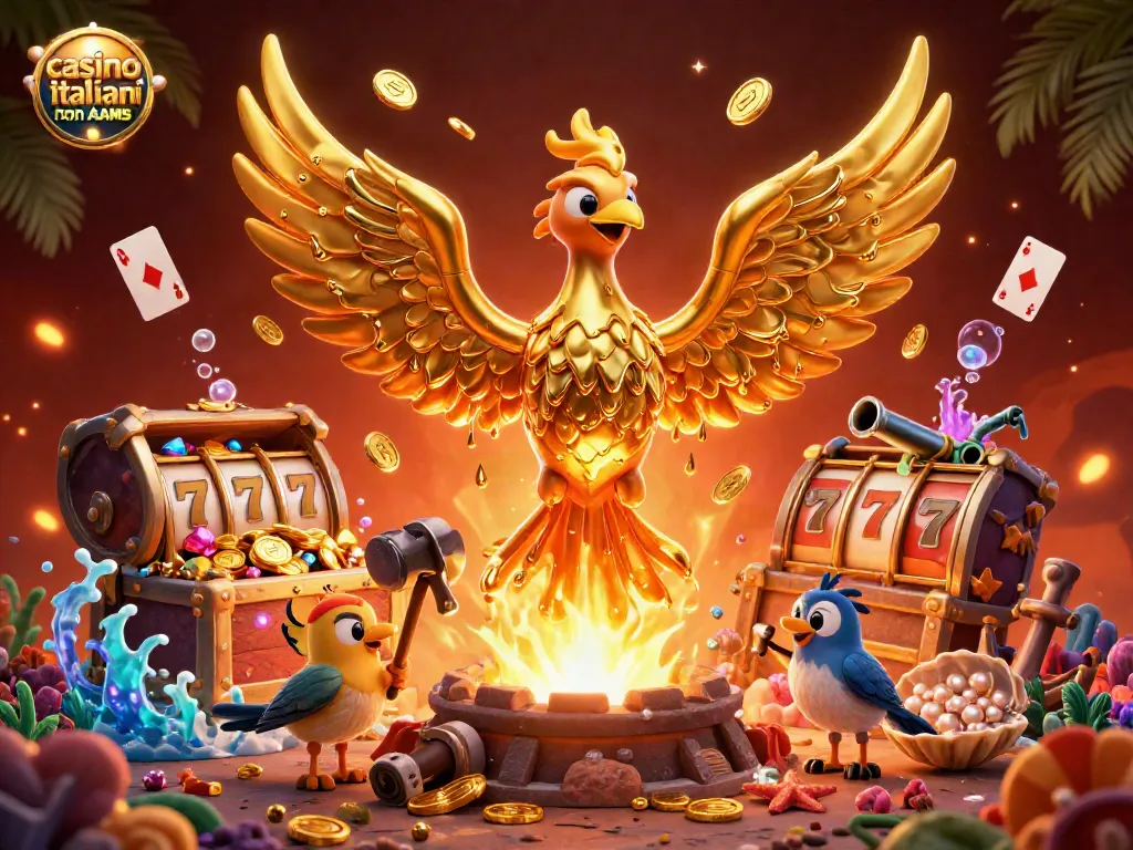 Gioca nei casino italiani non AAMS e trova tesori con il fantastico phoenix d'oro!