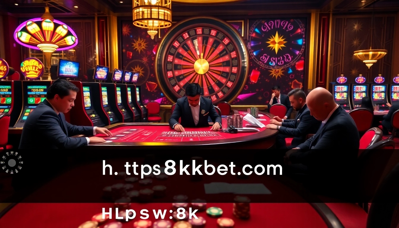 Experience high-stakes gaming at https://8kkbet.com/ with luxurious casino tables and exciting slot machines.