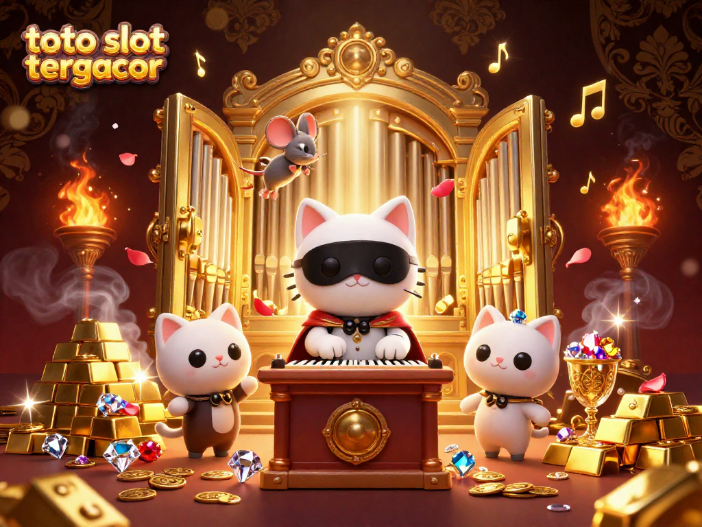 Spin to win at toto slot tergacor with golden treasures and exciting casino characters!