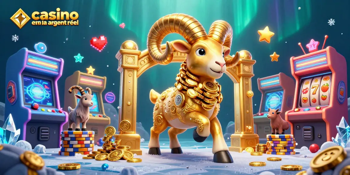 Gagnez en jouant au casino en ligne argent réel avec un incroyable bélier en or et des machines à sous colorées.