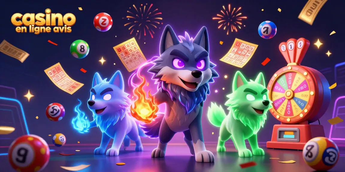 Aperçu d'une scène de casino en ligne avis avec des loups fantômes et des éléments ludiques.