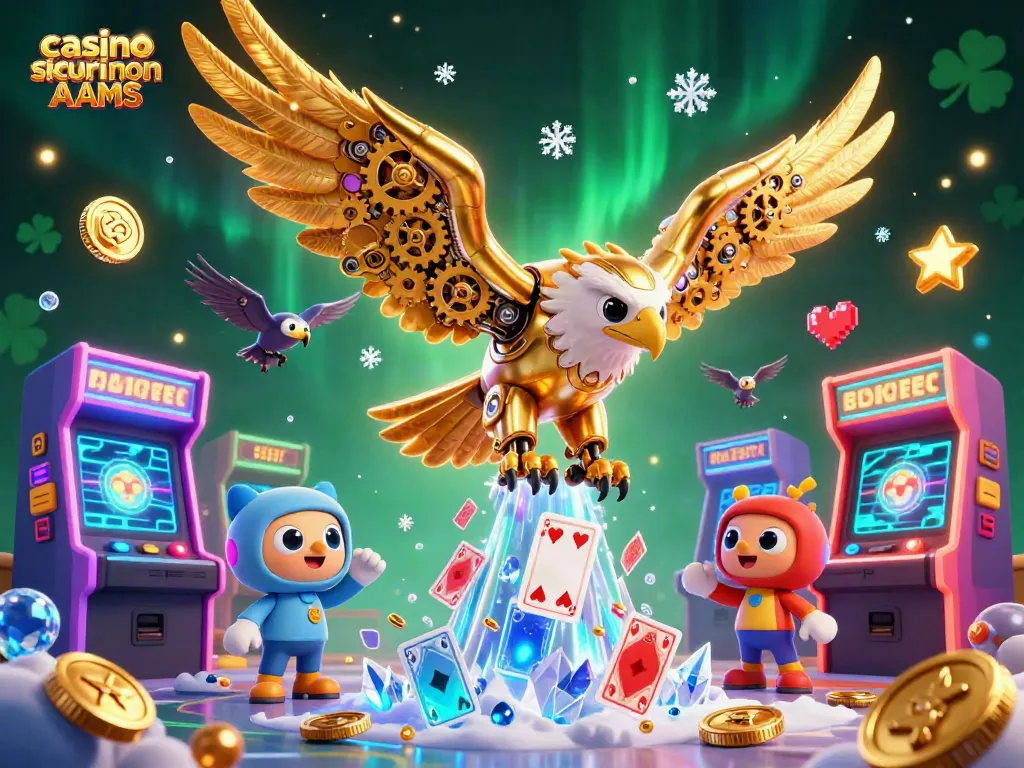 Giocando con i migliori casino sicuri non AAMS in un'illustrazione 3D coinvolgente.