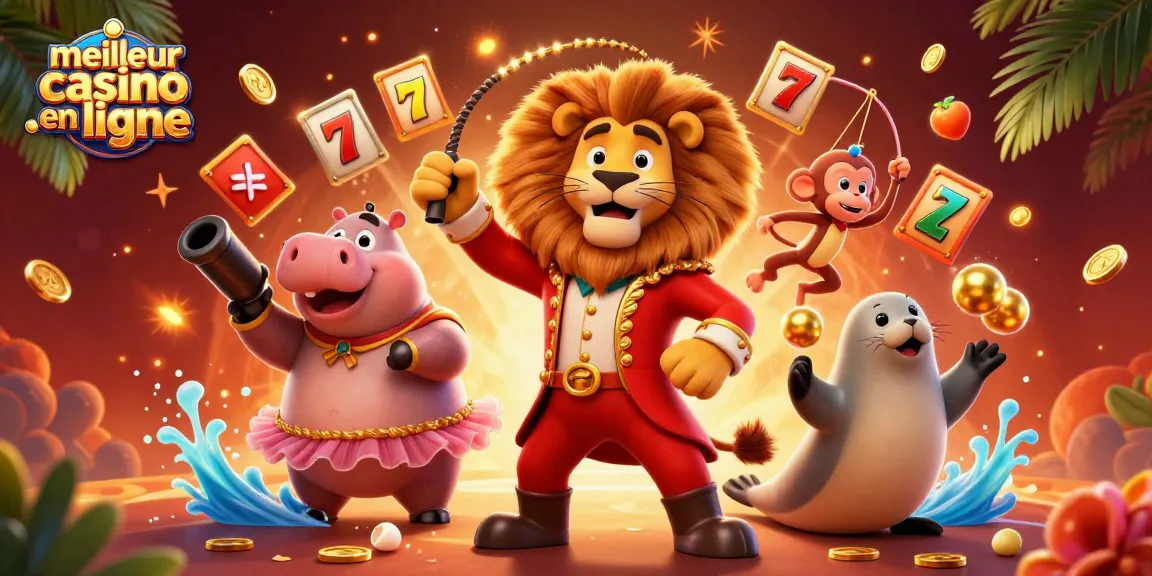 Découvrez l'univers vibrant du meilleur casino en ligne avec des personnages fantastiques jouant autour des machines à sous.