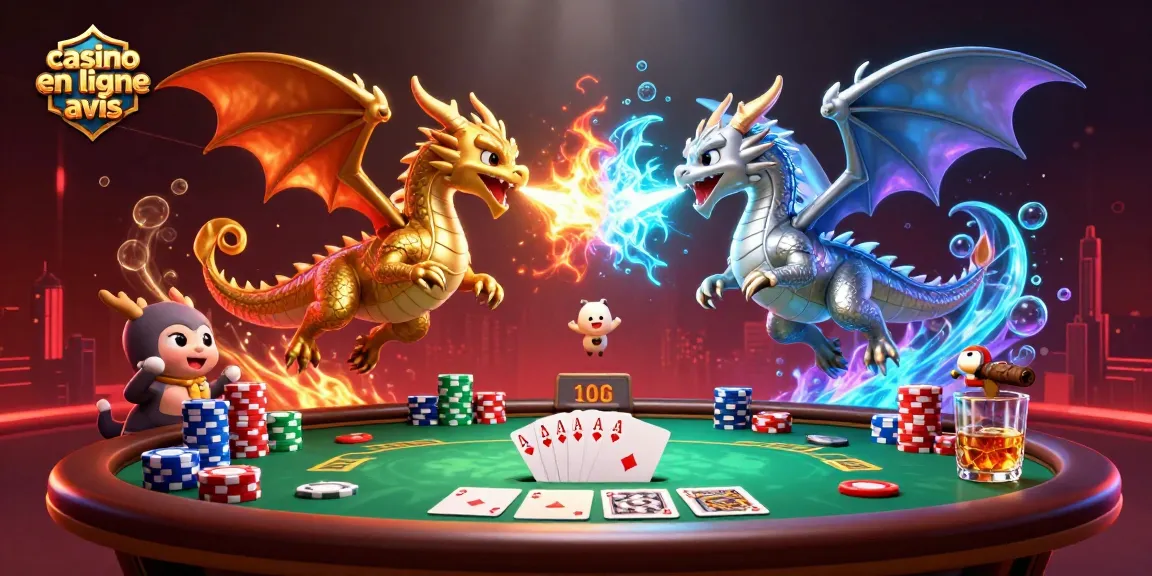 Visualisez notre illustration des dragons pour vos avis sur les casinos en ligne.