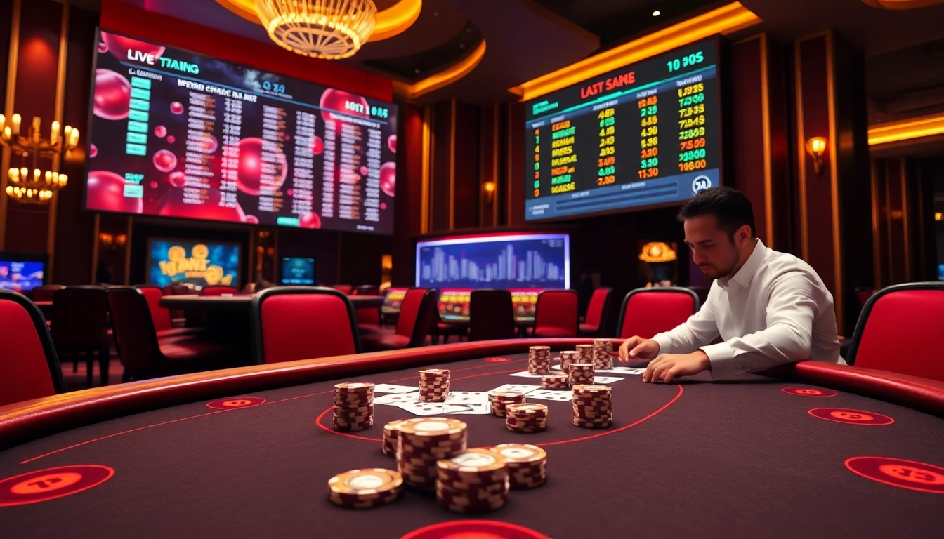 Gamblers enjoying a thrilling moment at the vin777 com online casino, highlighting excitement and professional gameplay.