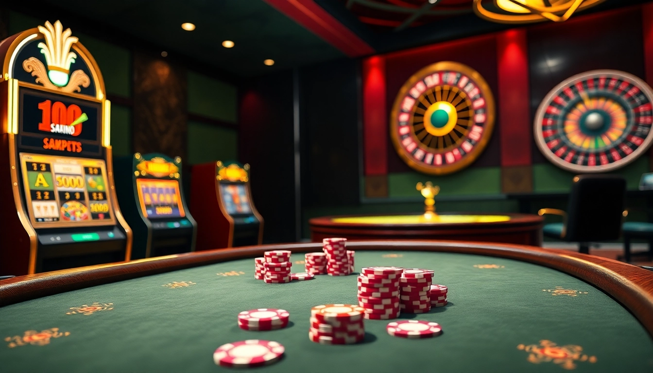 Découvrez des jeux palpitants sur un site de casino en ligne luxueux avec des tables de poker, des machines à sous et de la roulette.