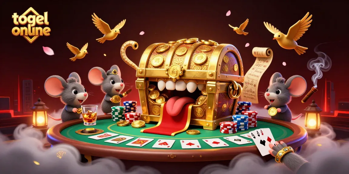 Menang dengan togel online sambil menikmati permainan poker dalam suasana yang megah dan penuh warna.