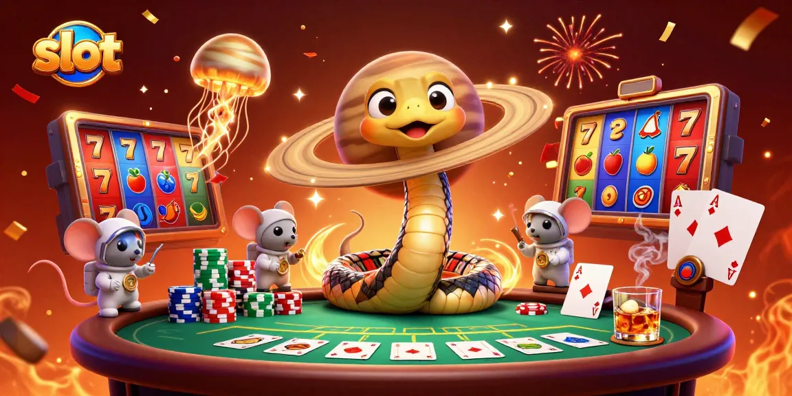 Engage in slot betting action with playful astronaut mice and vibrant game elements!