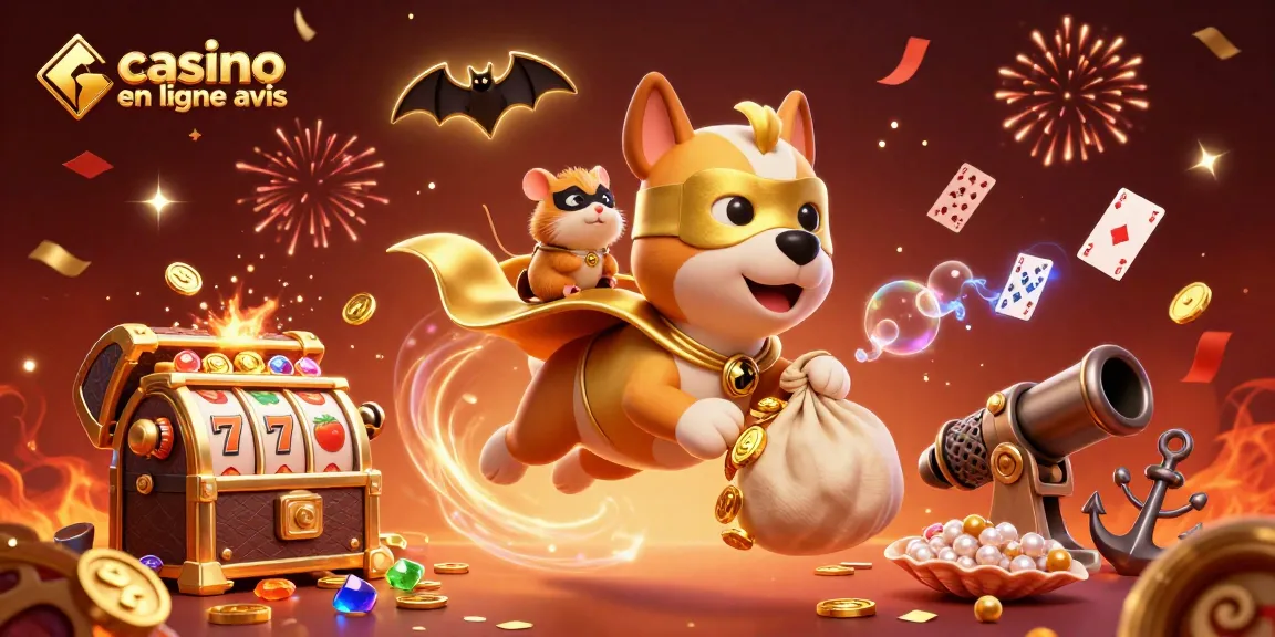 Survolez l'univers des jeux avec nos avis sur les casinos en ligne, incluant des super-héros et des joyaux brillants.