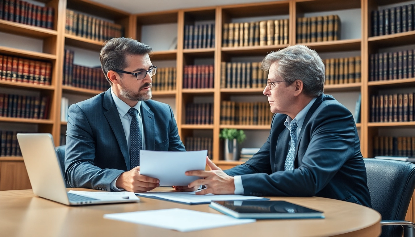 Clearwater truck accident attorney providing legal advice in a professional office environment.